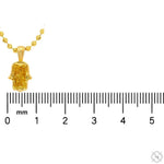 Custom Cut Diamond Hamsa Pendant 70881 - Image 6