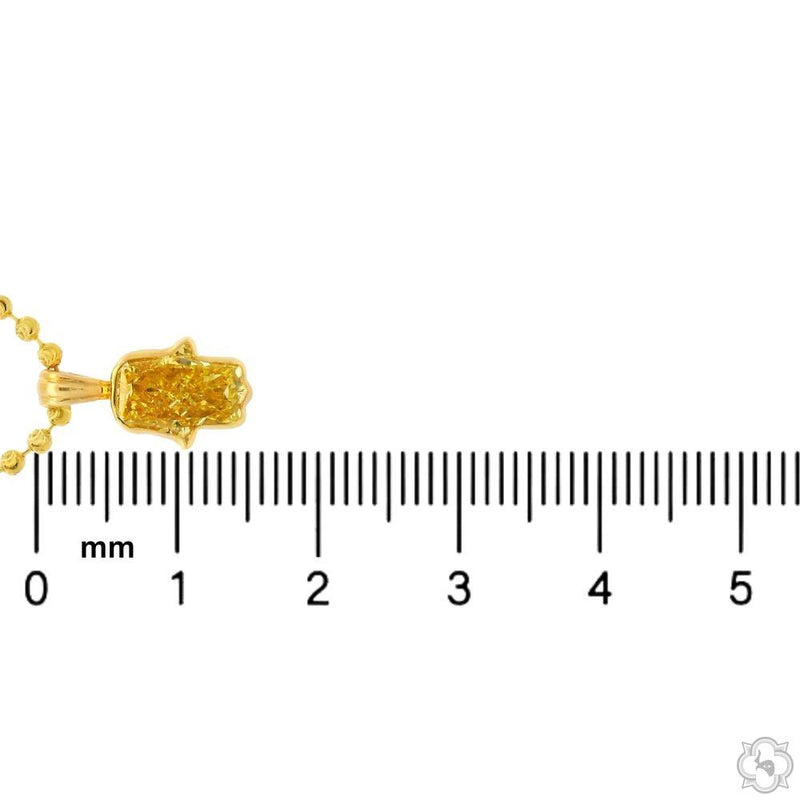 Custom Cut Diamond Hamsa Pendant 70881 - Image 7