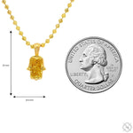 Custom Cut Diamond Hamsa Pendant 70881 - Image 8