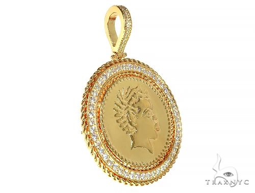 Custom Diamond Africanus Pendant 37734 - Image 2