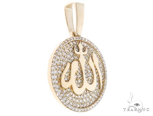 Custom Diamond Allah Islam Pendant 64529 - Image 2
