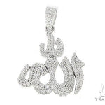 Custom Diamond Allah Pendant Islam Religious Charm 64754 - Image 1