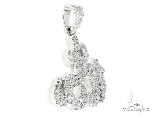 Custom Diamond Allah Pendant Islam Religious Charm 64754 - Image 2
