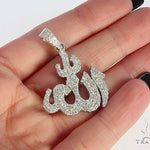 Custom Diamond Allah Pendant Islam Religious Charm 64754 - Image 5