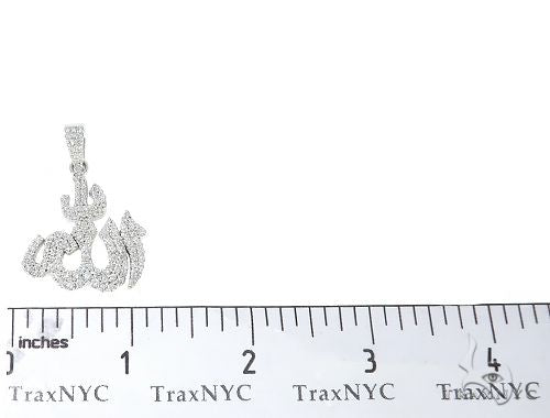 Custom Diamond Allah Pendant Islam Religious Charm 64754 - Image 6
