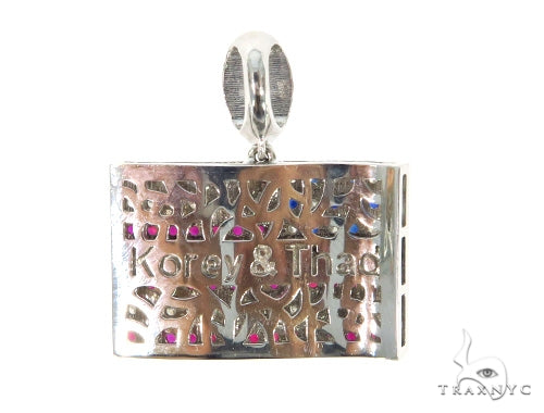 Custom Diamond American Flag Pendant 45582 - Image 4