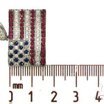Custom Diamond American Flag Pendant 45582 - Image 6