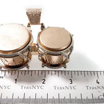 Custom Diamond Bongo Drums Pendant 64488 - Image 10