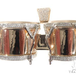 Custom Diamond Bongo Drums Pendant 64488 - Image 2