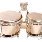 Custom Diamond Bongo Drums Pendant 64488 - Image 5