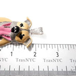 Custom Diamond Dog Pendant 64514 - Image 6