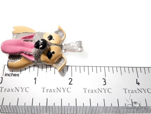 Custom Diamond Dog Pendant 64514 - Image 6