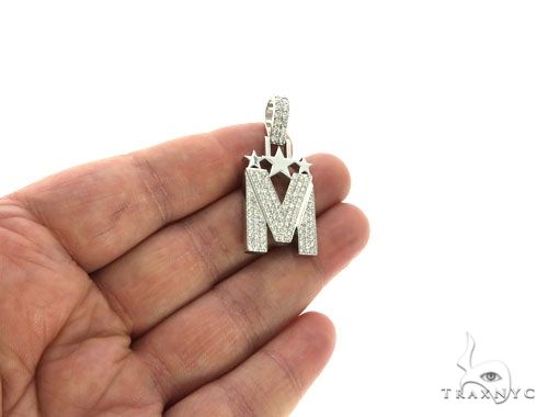 Diamond Initial M Pendant 63962 - Image 5