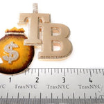 Custom Diamond Money Bag Pendant 64510 - Image 11