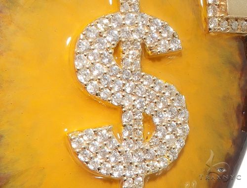 Custom Diamond Money Bag Pendant 64510 - Image 7