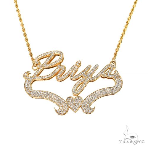 Custom Diamond Name Pendant 67373 - Image 1