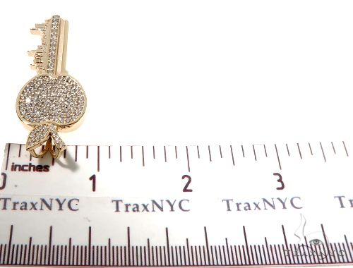 Custom Diamond New York Skyline Key Charm Pendant 64105 - Image 8