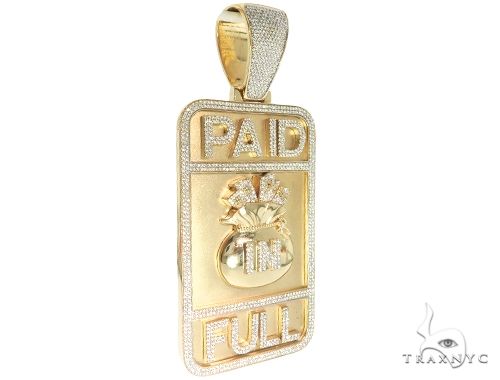 Custom Diamond Pendant - Paid In Full 63921 - Image 2