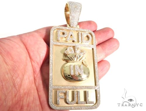 Custom Diamond Pendant - Paid In Full 63921 - Image 6