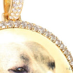 14K Yellow Gold Customizable Photo Pendant 2.5 inches  64013 - Image 4
