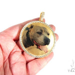 14K Yellow Gold Customizable Photo Pendant 2.5 inches  64013 - Image 5