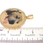 14K Yellow Gold Customizable Photo Pendant 2.5 inches  64013 - Image 6