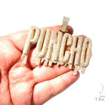 Custom Flower-Set-Diamond 'PUNCHO' Pendant 64089 - Image 7