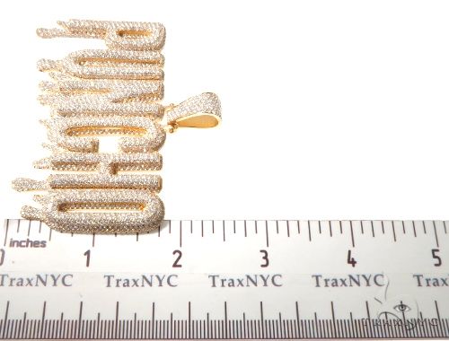 Custom Flower-Set-Diamond 'PUNCHO' Pendant 64089 - Image 9