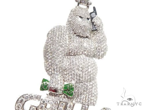 Custom Diamond Pendant 64184 - Image 5