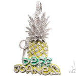 Custom Diamond Pineapple Pendant 64108 - Image 4