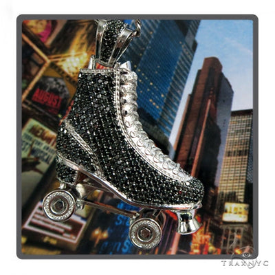 Custom Diamond Roller Skate Pendant 56541 - Image 1