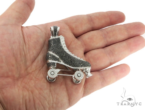 Custom Diamond Roller Skate Pendant 56541 - Image 13