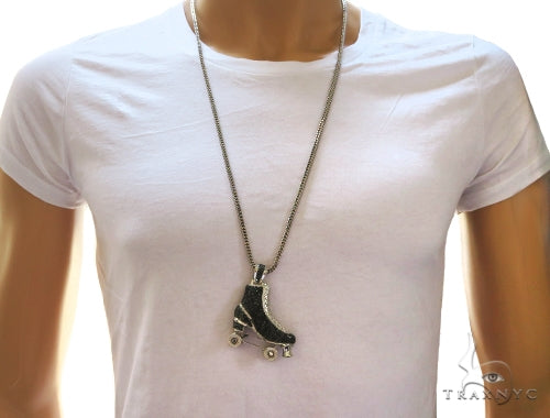 Custom Diamond Roller Skate Pendant 56541 - Image 17