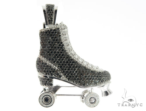 Custom Diamond Roller Skate Pendant 56541 - Image 3