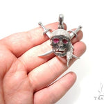 Custom Diamond Skull & Swords Pendant 64151 - Image 8