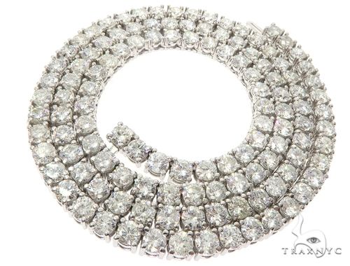 Custom Diamond Tennis Chain 24 Inches 6mm   64755 - Image 7