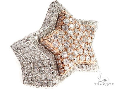 Custom Diamond Two Tone Star Ring 64751 - Image 1