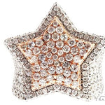 Custom Diamond Two Tone Star Ring 64751 - Image 2