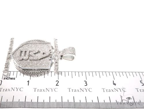 Custom Flower Set Diamond AMB Pendant 64137 - Image 12