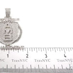 Custom Flower Set Diamond AMB Pendant 64137 - Image 13