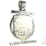 Custom Flower Set Diamond AMB Pendant 64137 - Image 3