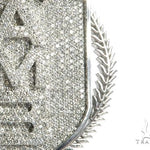 Custom Flower Set Diamond AMB Pendant 64137 - Image 8