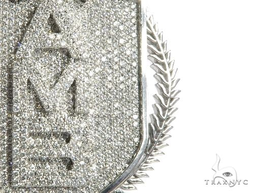 Custom Flower Set Diamond AMB Pendant 64137 - Image 8