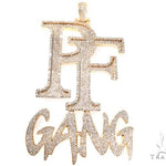 Custom Flower Set Diamond Large PF GANG Pendant 64136 - Image 1