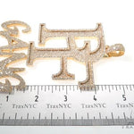 Custom Flower Set Diamond Large PF GANG Pendant 64136 - Image 8