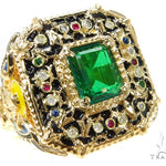 Custom Emerald Angel Ring 37622 - Image 1
