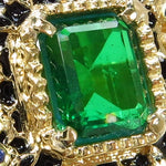 Custom Emerald Angel Ring 37622 - Image 2