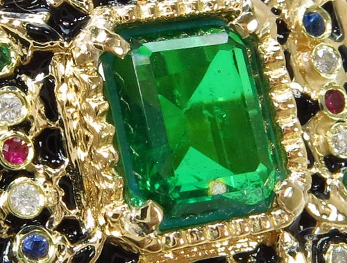 Custom Emerald Angel Ring 37622 - Image 2