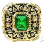 Custom Emerald Angel Ring 37622 - Image 4