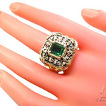 Custom Emerald Angel Ring 37622 - Image 8